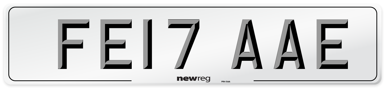 FE17 AAE Number Plate from New Reg